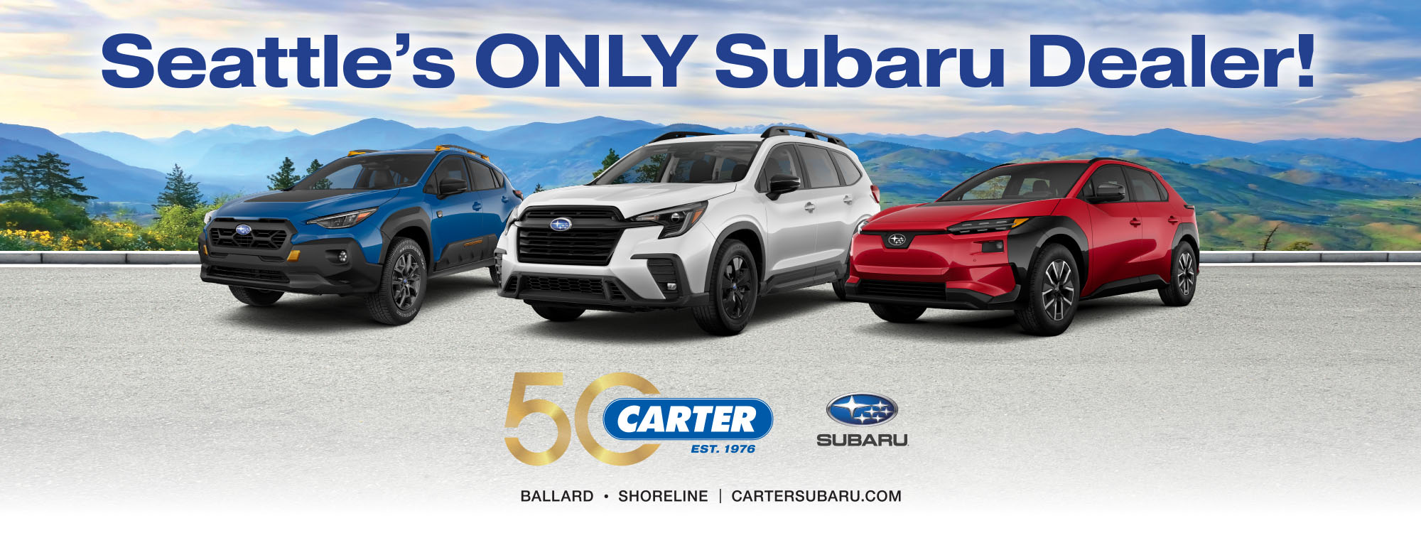 Seattles ONLY Subaru Dealer: Carter Subaru Ballard, Shoreline